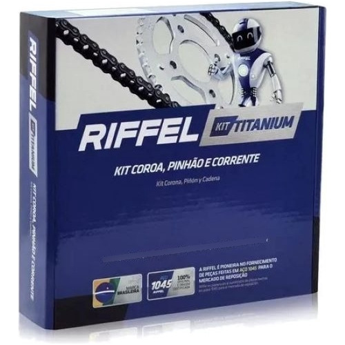 Kit Transmision Riffel Yamaha Ybr 125 00 - 02 / (14 - 43)