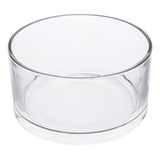 Vaso Cachepot Redondo Vidro Grosso 15x10cm 1119 Lylhome