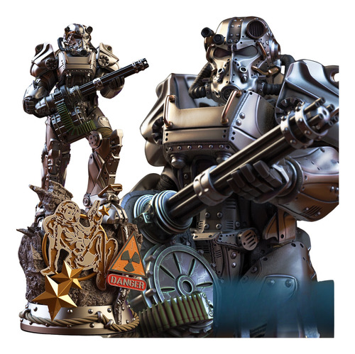 Action Figure Fallout T-60 Modelado Por Sanix