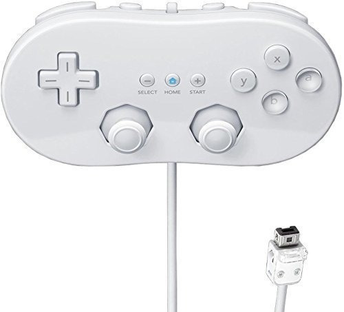 Controlador Clasico Beastron Compatible Con Wii, Blanco (1 
