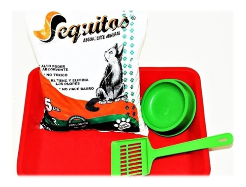 Kit Bandeja Sanitaria Gato Full 40cm X 30cm X 10cm