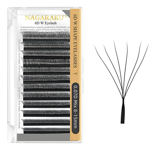 Nagaraku Extensiones De Pestañas 6d W Fibras Tecnológicas | MercadoLibre