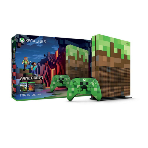 Consola Xbox One S Microsoft + Minecraft Edicion Limitada