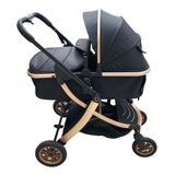 Coche Para Bebe Tipo Moises Paseador Negro