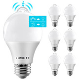 Bombillas Led Con Sensor De Movimiento Luxrite A19, 60w Equi