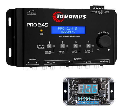 Processador Áudio Equalizador Taramps Pro 2.4s + Vs-1 Barato