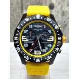 Reloj Breitli 1884 Endurance Amarillo En Caucho Cuarzo 42 Mm