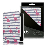 Case Kindle Paperwhite Wb-ultra Leve Auto Lig/desl Flamingos