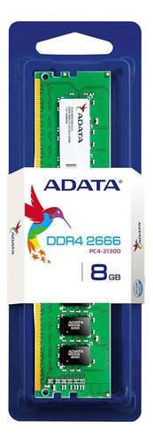 Memoria Adata Premier Ddr4 Cl19 De 8 Gb A 2666 Mhz