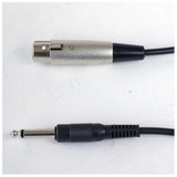 Cable Microfono Canon-plug ¼  4.5mtrs. Shure C15a