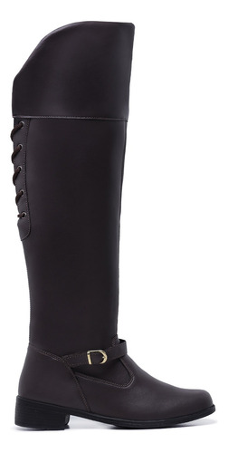 Bota Feminina Over The Knee Cano Alto Acima Da Coxa Ajuste