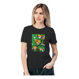 Polera Mujer Zelda Comic 2 Gamer Algodón Orgánico Wiwi