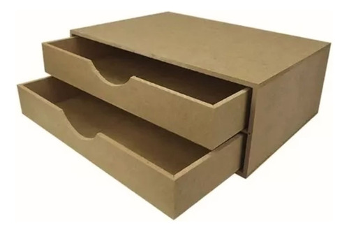 Gaveteiro Para Organizar Folhas A4 2 Gavetas Mdf Oferta