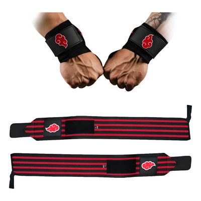 Par Muñequeras Akatsuki Naruto Nube Anime Crossfit Gym Pesas | Meses sin interés