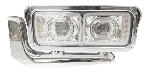 Unidad Peterbilt 379 Led Ojo De Angel Cromado Izquierdo