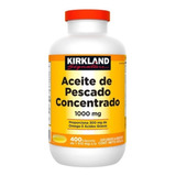 Suplemento En Cápsulas Kirkland Signature Aceite De Pescado Concentrado Omega-3 Ácidos Grasos En Bote De 605g 400 Un