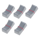 Boo 100pcs 4mm Fader Knob Cap Mixer Desk Slider Gris Oscuro