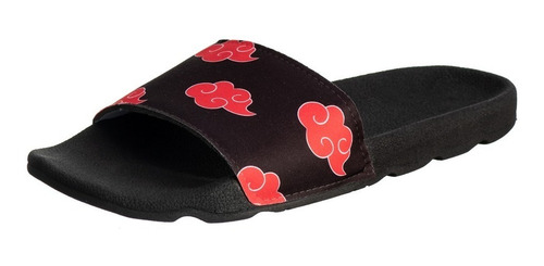 Chinelo Slide Naruto Nuvens Akatsuki Sandália Pronta Entrega