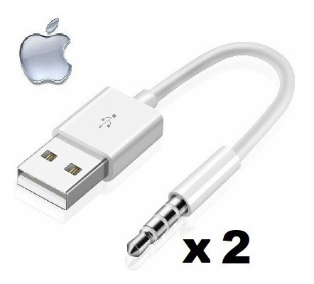 2-pack Cable Usb Apple iPod Shuffle Original 3a, 4a Y 5a Gen