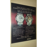 P339 Clipping Publicidad Relojes Seiko Año 1974