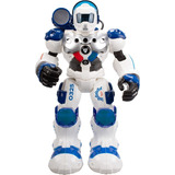 Robot Patrol A Radio Control Luz Y Sonido Xtrem Bots 67005