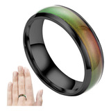 Anillo Para Hombre Mujer De Acero Cambio Color Humor Ánimo 