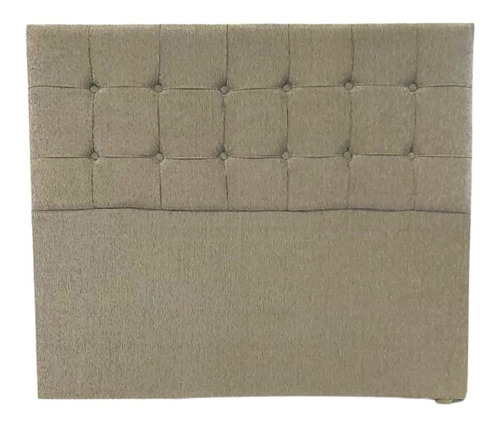 Respaldo Sommier King 2 Mts Chenille Capitone Cuadrado 