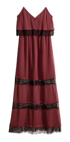 Vestido Maxi Asimétrico Escote En Espalda Talla 4 De H&m