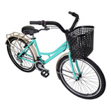 Bicicleta Playera Urbana Rin 26 D/p Con Parrilla Y Canasta