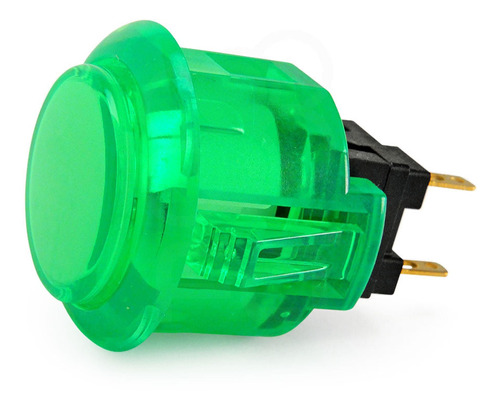 Boton Pulsador Arcade T Sanwa 24mm Translucido Verde