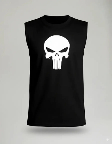 Playera Casual Punisher Moda Comoda Fit Gym Craneo Oferta!