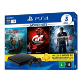 Ps4 Slim 1 Tb Pack + 3 Jogos M.física  + Nf (semi-novo) 