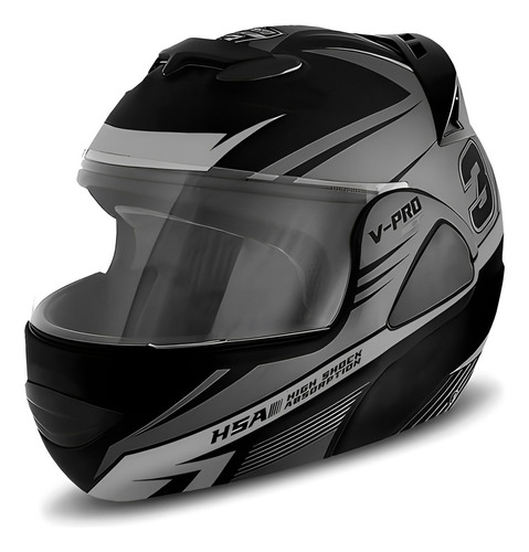 Capacete Para Moto  Escamoteável Pro Tork V-pro  Jet 2  Pret