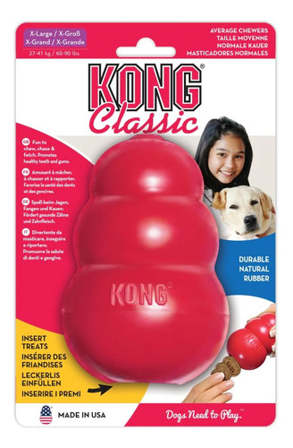 Juguete Kong Classic Para Tu Mascota Talla S