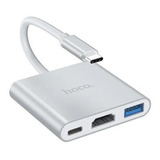 Adaptador Usb-c A Hdtv - Usb 3.0 Para Notebook Macbook Hoco