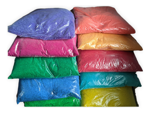 Aserrín Pintado Bolsa De 1 Kg. Aprox Colores 