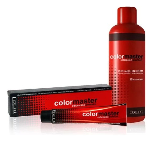 Fidelite Colormaster Tintura X24 Unidades + 2 Oxidantes
