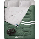 Saco De Dormir Iforrest, Para 2 Personas, Xl, Color Verde