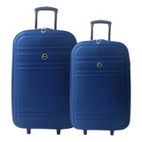 Kit De Viagem Mala Média 23kg E Mala Grande 32kg Mundi Azul