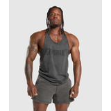 Gymshark Playera Sin Mangas Heritage Washed Stringer Oversiz