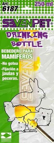 Bebedero Antigoteo Hamster Conejo Ratón Cuyo 250 Ml 6187