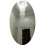 Lustre Em Cristais 50x50 Com 3m De Altura