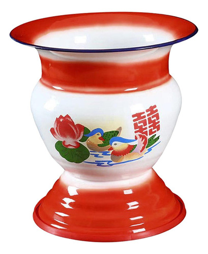 1960s Tradicional Chinesa Esmalte Fruit Basket, Antigo Bacia