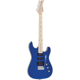 Guitarra Elétrica Strinberg Sgs Series Sgs180 De  Mogno Transparent Blue Brilhante Com Diapasão De Bordo