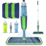 Mopa De Microfibra Con Spray Recargable (verde Azul, 7 Rep)