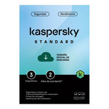 Kaspersky Antivirus Standard  2024 / 3 Pcs  2 Años