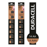 Combo Pilas Duracell 2 Pack 14 Aa + 14 Aaa 