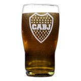 Vaso Cerveza Escudo Boca Juniors Más  Estuche Más Posavaso