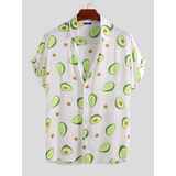 And American Playera Casual De Manga Corta Con Aguacate Par