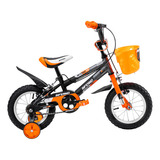 Bicicleta Para Niños R12 Naranja Llantas Aire Y 